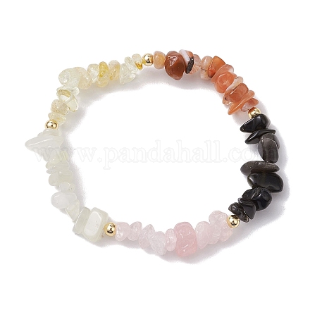 Браслеты-хранители со знаком скорпиона из драгоценных камней BJEW-JB11108-10-1