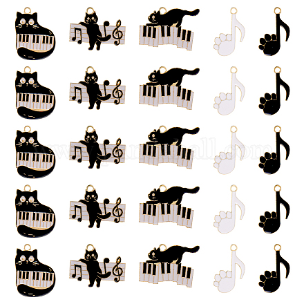 Sunnyclue 30 pièces 5 styles charme de thème de musique ENAM-SC0003-88-1