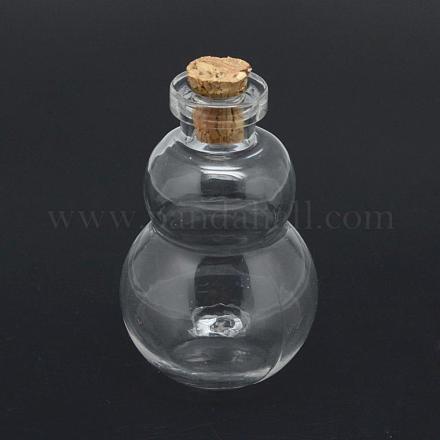 Contenants de perles de bouteilles en verre AJEW-R045-19-1