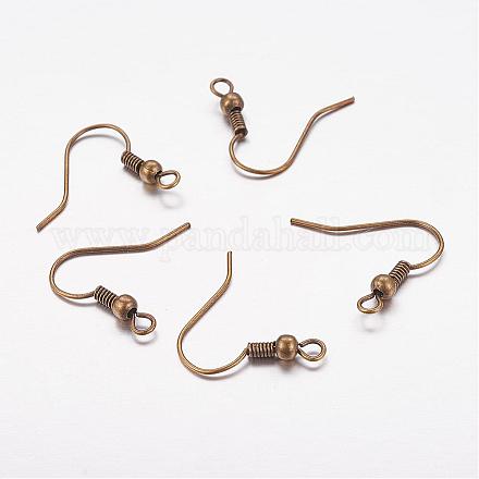 Brass Earring Hooks KK-S075-AB-NF-1