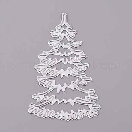 Weihnachtsbaum Rahmen Kohlenstoffstahl Stanzformen Schablonen X-DIY-F050-07-1