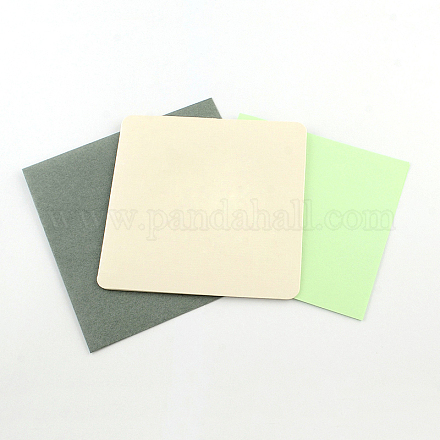 DIYのクイリングカードセット  グリーティングカードで  筆記用紙とランダム封筒  ミックスカラー  130x260mm DIY-R024-06-1