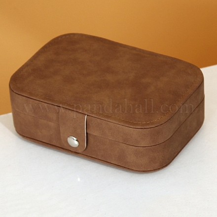 PU Leather with Lint Jewelry Storage Box PW-WG37207-01-1