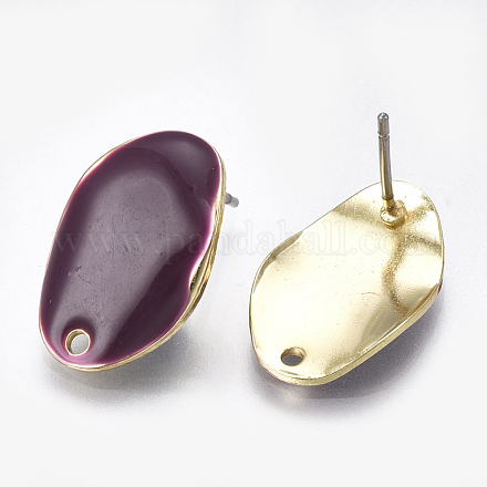 Accessoires de clous d'oreilles en alliage PALLOY-S121-05C-1