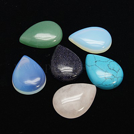 Cabochons en pierres gemmes G-H1598-DR-33x25x7-M-1