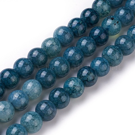 Crackle Glass Beads Strands GLAA-F098-05D-11-1