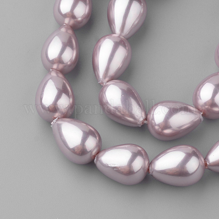 Chapelets de perles de coquille PEAR-R064-86-1