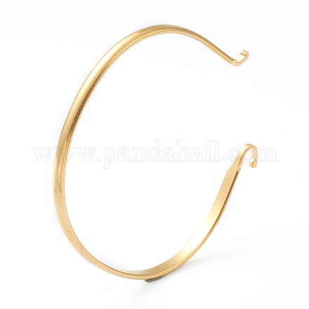 Placage ionique (ip) 304 fabrication de bracelets de manchette en acier inoxydable STAS-H154-01G-1