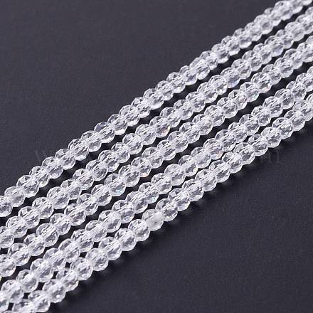 Chapelets de perles en verre transparente   GLAA-C019-01B-06-1