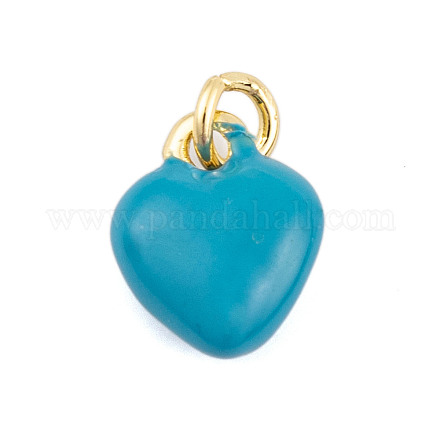 Подвески из латуни с эмалью в стойку KK-P269-10G-03-1