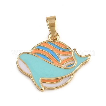 Латунь эмаль подвески&nbsp;KK-P332-01A-G-1