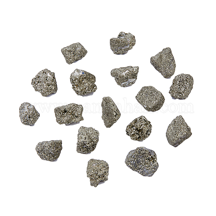 Superfindings 2 sachets de perles de chalcopyrite druzy naturelles G-FH0002-05-1