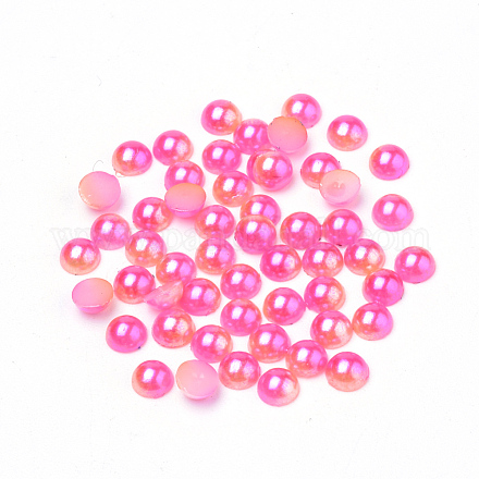 Cabochons de acrílico de la perla de imitación OACR-R063-5mm-04-1