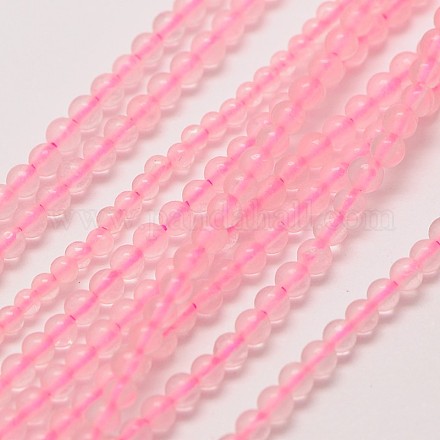 Naturali Quarzo Rosa rotondo fili di perle G-A130-3mm-13-1