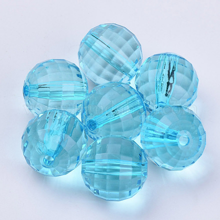 Transparent Acrylic Beads TACR-Q254-6mm-V40-1