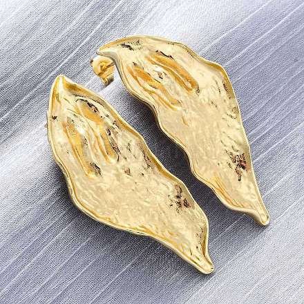 Латунь серьги EJEW-Q015-19G-1