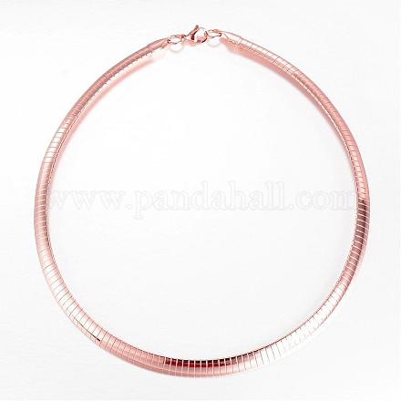 304 Stainless Steel Necklaces NJEW-D274-04RG-1