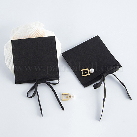 Pochettes cadeaux de rangement de bijoux en microfibre PAAG-PW0010-003C-03-1