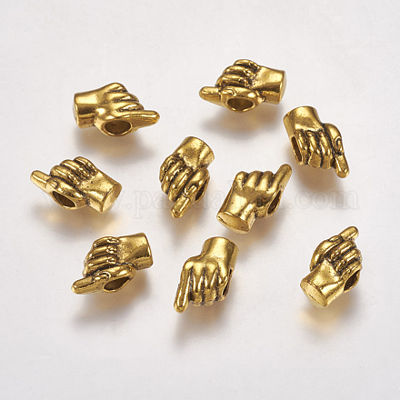 Perline europeo di stile tibetano MPDL-7399-AG-NR-1