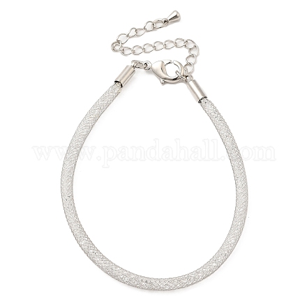 Bracelets de chaîne en maille de laiton pour femmes DIY-B066-02G-02-1
