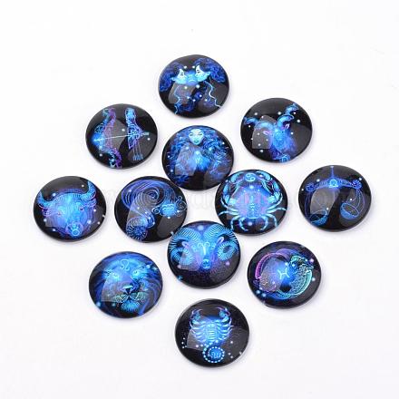 Flatback Glass Cabochons for DIY Projects GGLA-S029-25mm-040-1