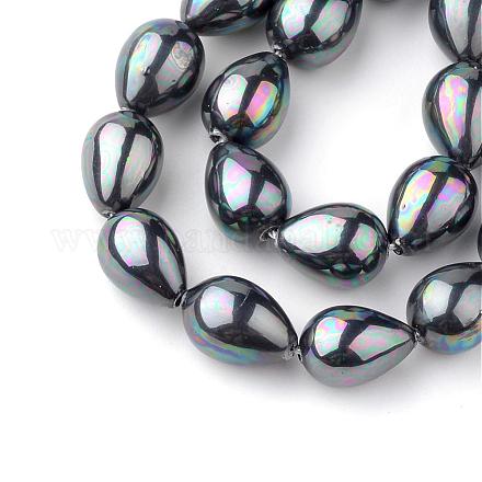 Chapelets de perles de coquille PEAR-R064-91-1