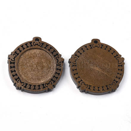 Cabochon pendenti in legno WOOD-S044-18A-1