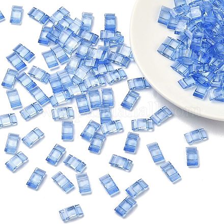 Transparent Acrylic Carrier Beads PL873Y-14-1
