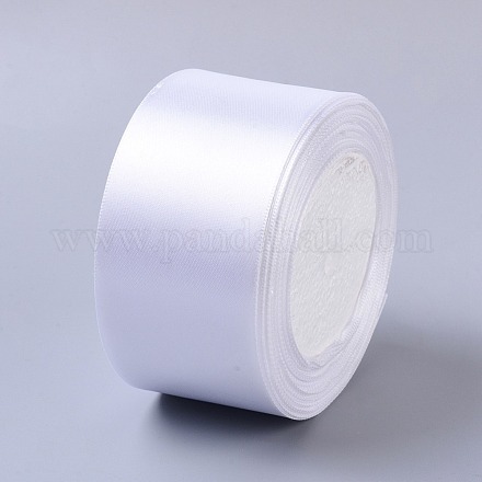 Nastro di raso bianco da 2 pollice (50 mm) cucito da sposa fai da te X-RC50MMY-001-1