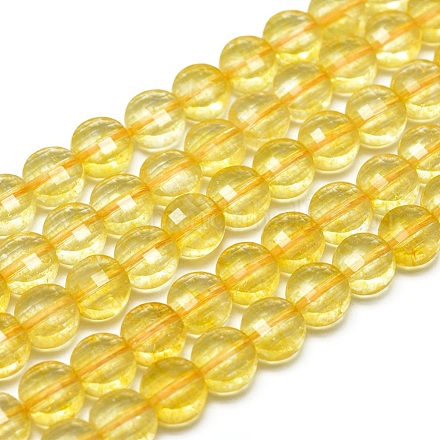 Chapelets de perles de citrine naturelle G-G792-12-1