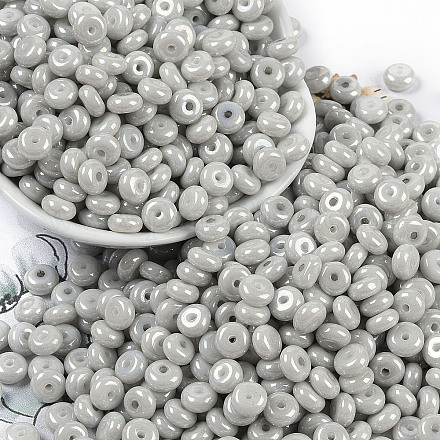 Непрозрачные цвета блестящие стеклянные бусины SEED-P008-01C-11-1