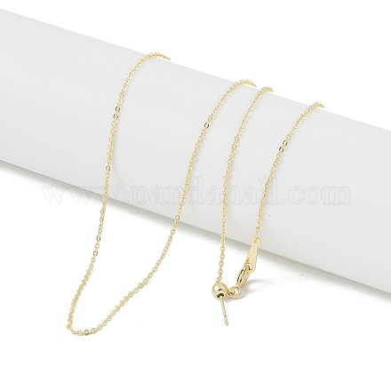 Латунные кабельные цепи ожерелья NJEW-U008-07G-1