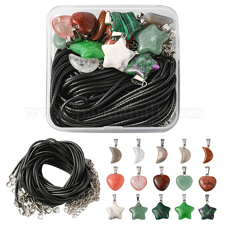 DIY Pendant Necklace Making Kit G-FS0005-58-1