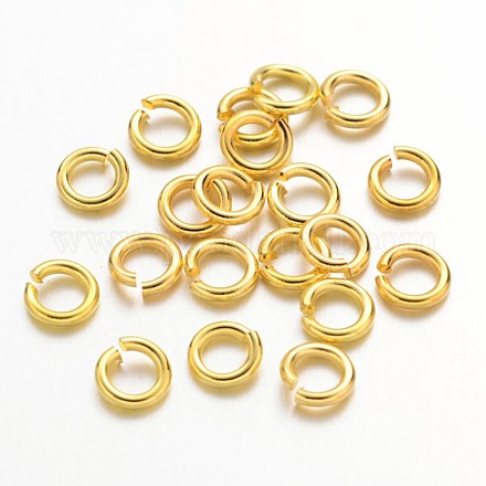Золотые латунные открытые прыжковые кольца X-JRC5MM-G-1