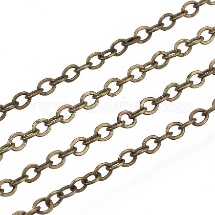 Brass Cable Chains CHC-T008-08AB-1