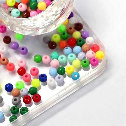 Perles acryliques opaques MACR-S802-4mm-M-1