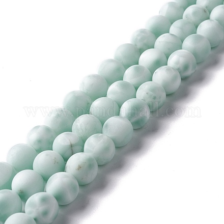 Fili di perle di vetro naturale smerigliato G-I247-15K-1