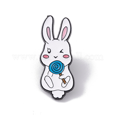 Пасхальная тема кролик эмалированная булавка JEWB-E018-02EB-06-1