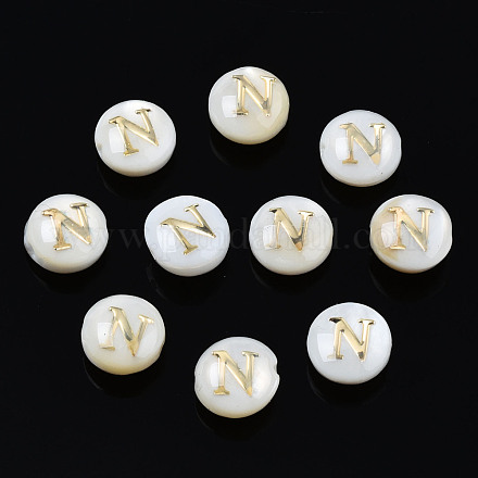 Perles de coquillages naturels d'eau douce SHEL-S278-036N-1