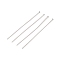 304 Stainless Steel Flat Head Pins, Stainless Steel Color, 60x0.7mm, Head: 2mm