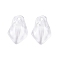 Transparent Acrylic Pendants, Leaf, Clear, 24.5x17x5mm, Hole: 1.6mm, about 877pcs/500g