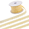 10 Yards Polyester Elastic Lace Trim, Single Edged Flower Trimming, for Clothes Sewing, Lemon Chiffon, 1/2 inch(12mm), about 10.00 Yards(9.14m)/Roll