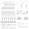 PandaHall 650pcs Golden Jewelry Making Accessory Kit Includes Ear Hooks, Lobster Clasp, Head Pin, Snap on Screw Pendant Bail, Crimp End Beads, Spacer Beads, Open Jump Ring for DIY Crafts Starters