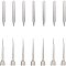 304 Stainless Steel Chemical Scoops and Professional Diamond Tweezers, Stainless Steel Color, 4pcs/set