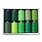 10 Colors Polyester Sewing Thread, Mixed Color, Packing: 63x34x12mm, 10pcs/set