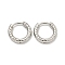 Tarnish Resistant 202 Stainless Steel Huggie Hoop Earrings with 304 Stainless Steel Pins for Women, Stainless Steel Color, 12x2.5mm