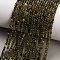 Natural Labradorite Beads Strands, Round, Faceted, 2.5mm, Hole: 0.5mm, about 157pcs/strand, 15.16''(38.5cm)