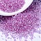 MIYUKI Delica Beads, Cylinder, Japanese Seed Beads, 11/0, (DB1866) Silk Inside Dyed Orchid AB, 1.3x1.6mm, Hole: 0.8mm, about 100000pcs/500g