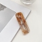 Acrylic Rectangle Alligator Hair Clips, Hair Accessories for Women & Girls, Sandy Brown, 65x23mm