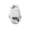304 Stainless Steel Bayonet Clasps, Stainless Steel Color, 34x20.5x6mm, Hole: 5.5x7.5mm